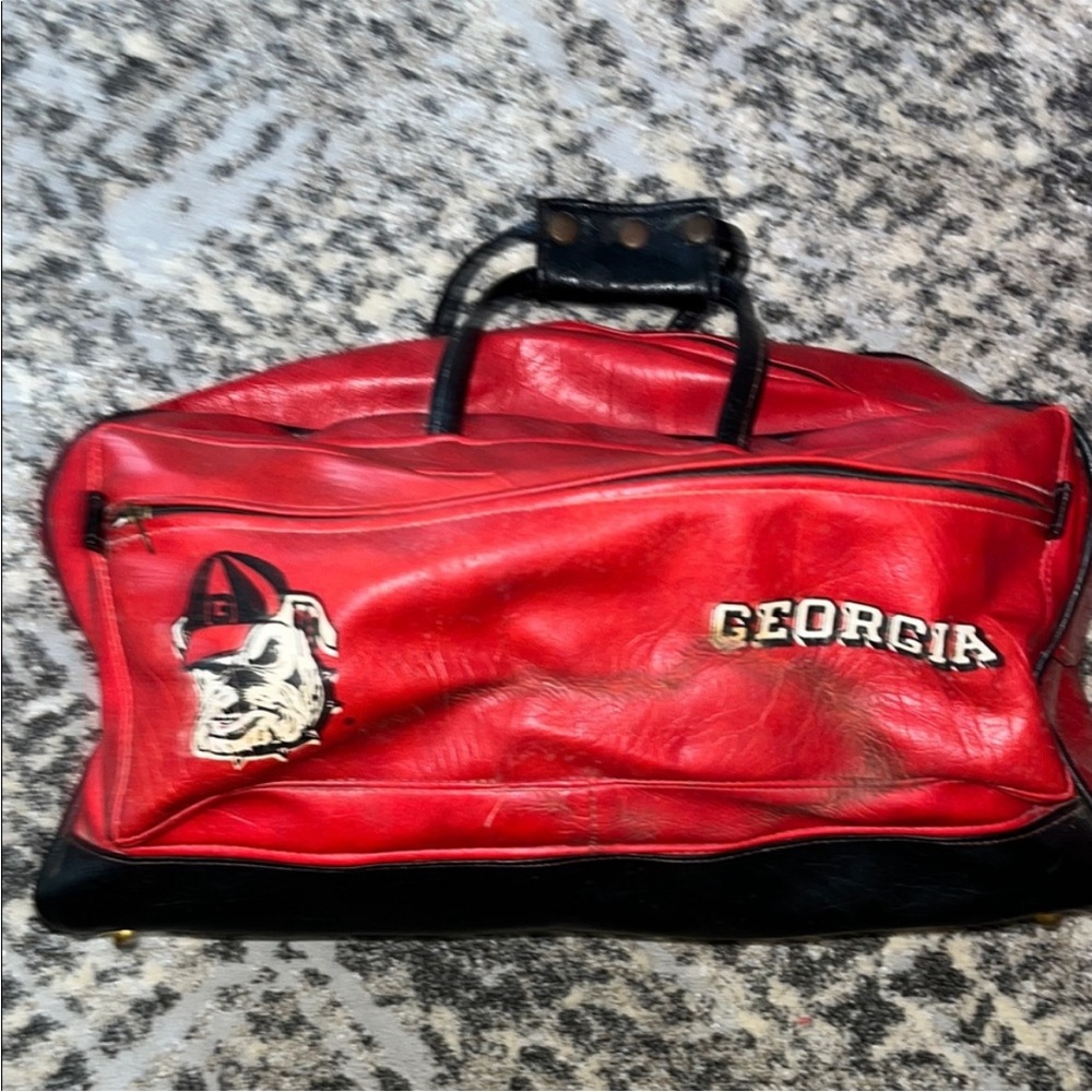 Georgia Bulldogs Red and Black Men's Bag